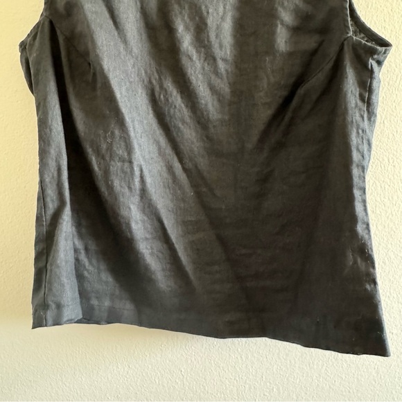 Quince Black European Linen Sleeveless Top size Large - Picture 11 of 15